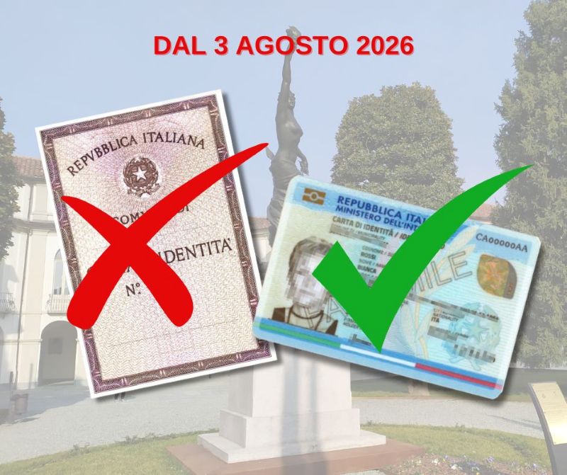 Cessazione della validit della carta di identit cartacea dal 3 Agosto 2026